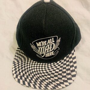 Disney Alice Wonderland Unisex SnapBack Hat OSFM Checkerboard Dopamine Kidcore